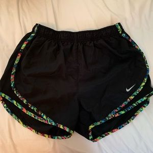 Nike Black & Splatter Paint Tempo Shorts